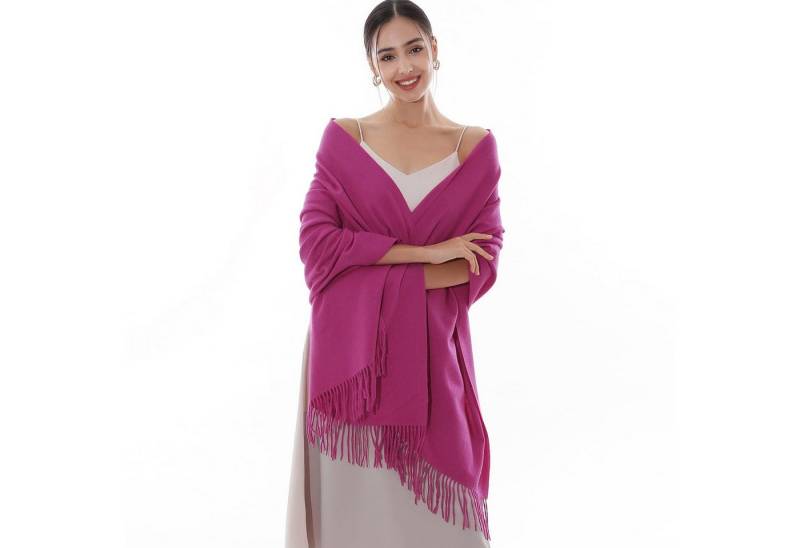 Coonoor Modeschal Damen Schultertuch Abendkleid festlich Schal, mit quasten/fransen, Tücher für abendkleid Stola Scarf Winterschal von Coonoor