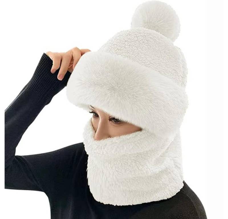 Coonoor Modeschal Damen Winter Winddichter Schal Hut 2 in 1 Frauen Schalmütze von Coonoor