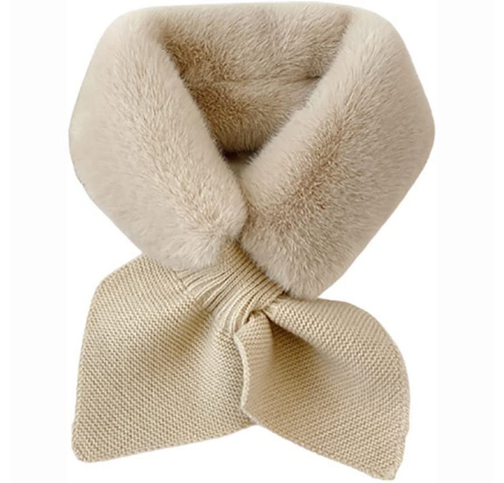 Coonoor Modeschal Niedlicher Warmer Kreuzschal Superweicher Plüschschal, Geeignet für Mädchen und Damen von Coonoor