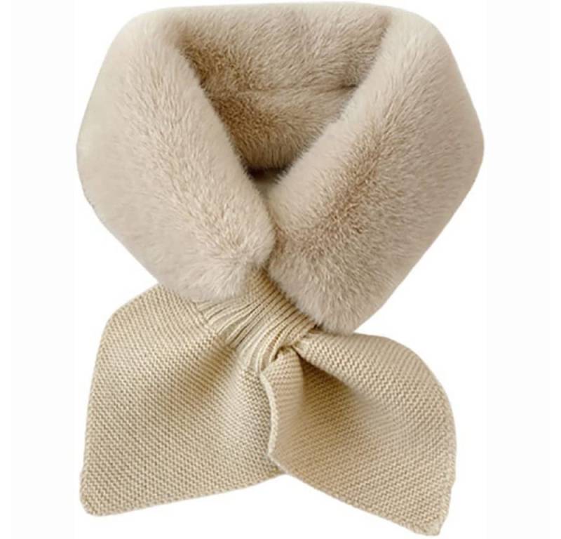 Coonoor Modeschal Niedlicher Warmer Kreuzschal Superweicher Plüschschal, Geeignet für Mädchen und Damen von Coonoor