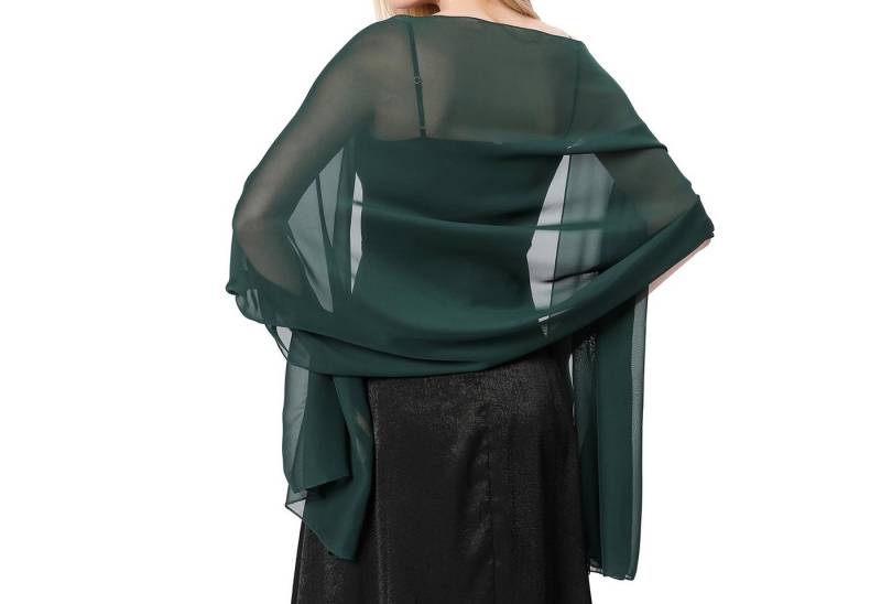 Coonoor Modeschal Stola Damen Halstuch Chiffon Sommer Schal Damen Festliche, Stola für Abendkleid oder Brautkleid Hochzeit Scarf von Coonoor