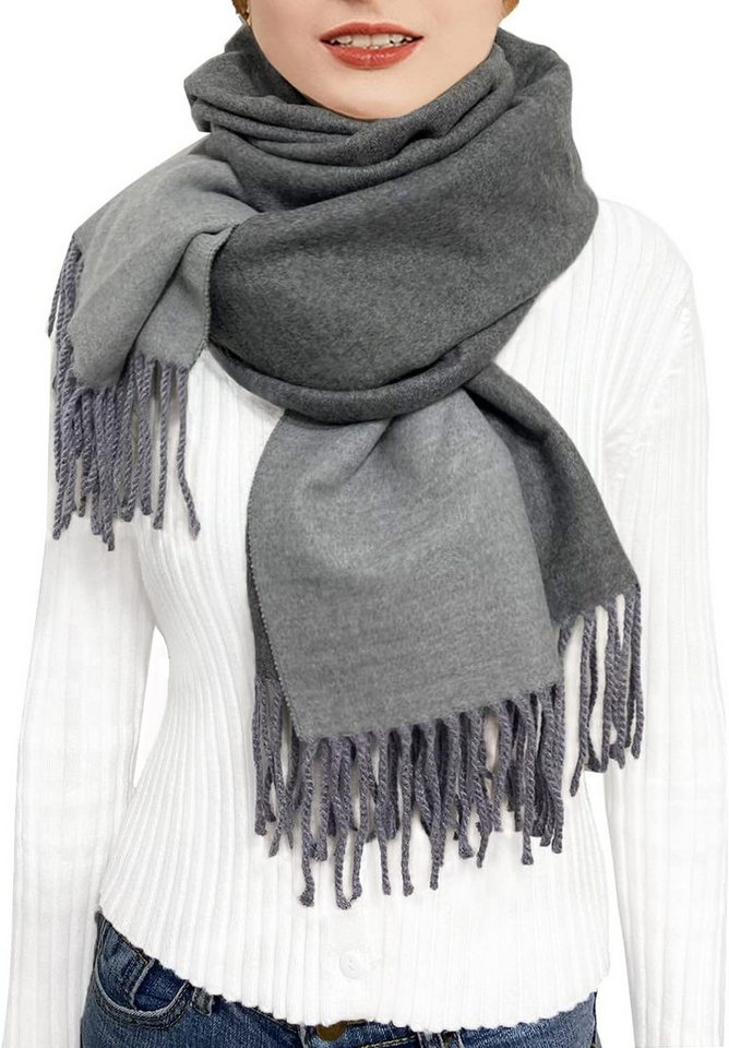 Coonoor Modeschal Warmer Winter Modeschal, Fransenschal, Damen Kaschmirschal, Wendeschal Coonoor Modeschal Warmer Winter Modeschal, Fransenschal, Damen Kaschmirschal, Wendeschal von Coonoor