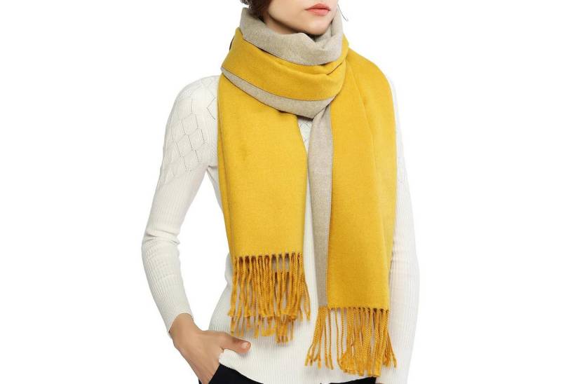 Coonoor Modeschal Warmer Winter Modeschal, Fransenschal, Damen Kaschmirschal, Wendeschal Coonoor Modeschal Warmer Winter Modeschal, Fransenschal, Damen Kaschmirschal, Wendeschal von Coonoor