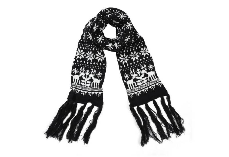 Coonoor Modeschal Winter Schal für Herren und Damen, Rentier-Schneeflocke muster Weihnachtsschal von Coonoor