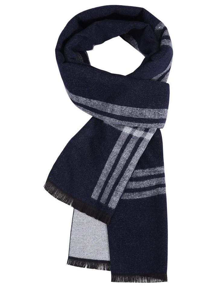 Coonoor Modeschal Winterschal Strickschal Weicher karierter Schal mit Fransen, 180 x 30 cm in verschiedenen Farben von Coonoor