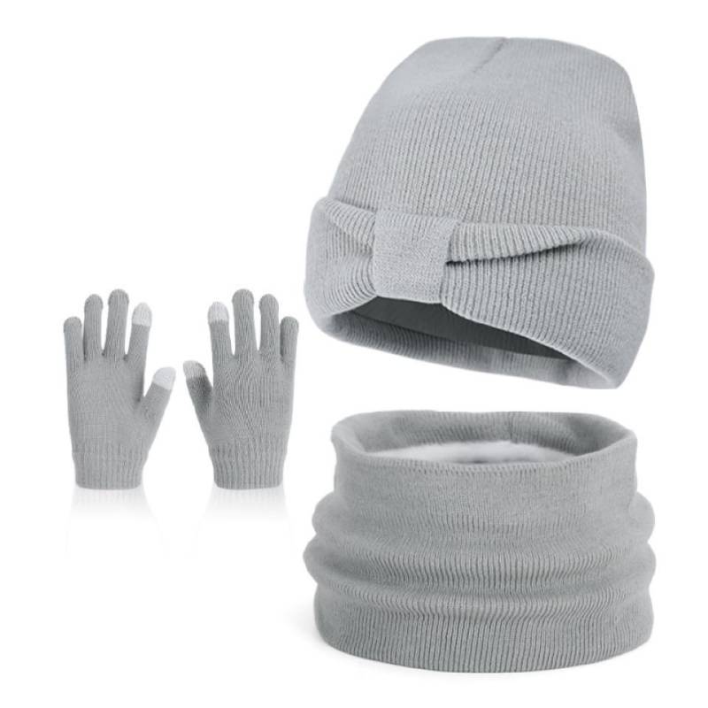Coonoor Mütze & Schal Kinder Mütze, Handschuhe und Halswärmer Set, (3-tlg) geeignet für Jungen und Mädchen im Alter von 3-10 Jahren von Coonoor