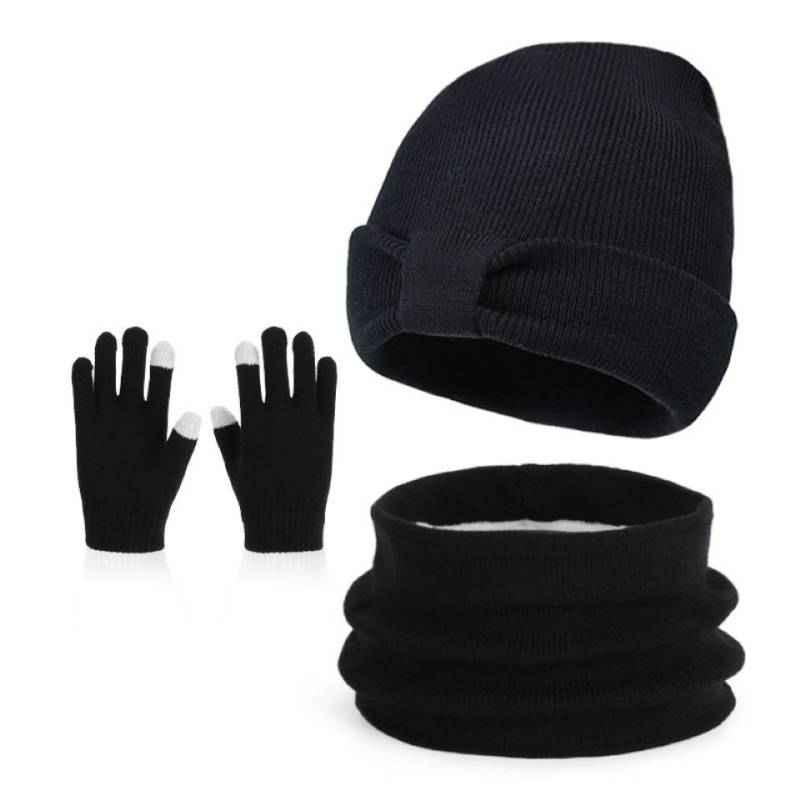 Coonoor Mütze & Schal Kinder Mütze, Handschuhe und Halswärmer Set, (3-tlg) geeignet für Jungen und Mädchen im Alter von 3-10 Jahren von Coonoor