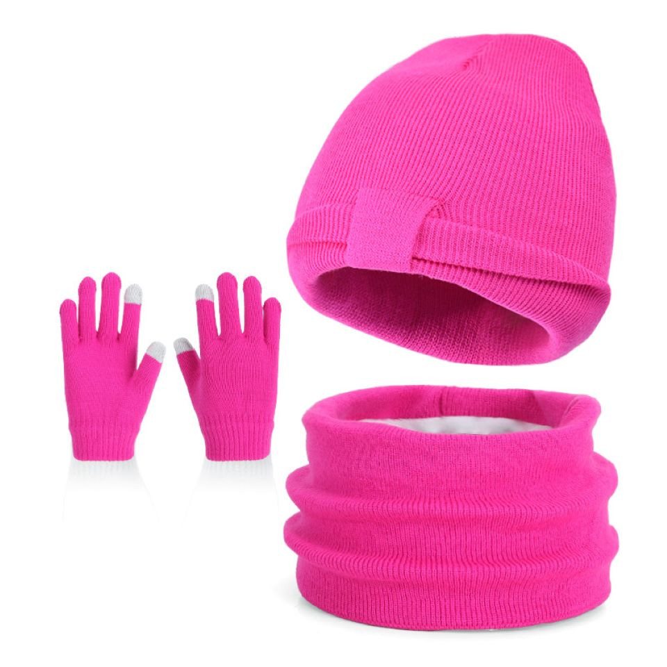 Coonoor Mütze & Schal Kinder Mütze, Handschuhe und Halswärmer Set, (3-tlg) geeignet für Jungen und Mädchen im Alter von 3-10 Jahren von Coonoor