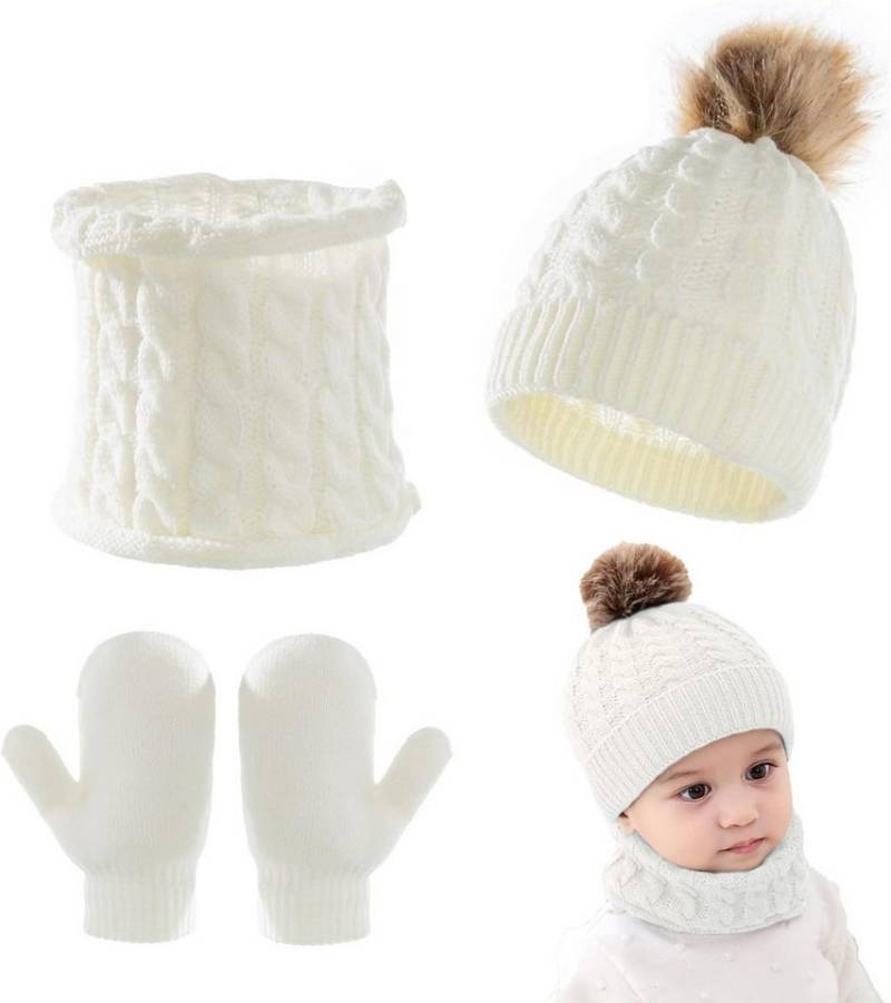 Coonoor Mütze & Schal Kinder-Wintermütze-Schal-Handschuh-Set, Winter-Wärme Mütze-Schal-Handschuh-Set Coonoor Mütze & Schal Kinder-Wintermütze-Schal-Handschuh-Set, Winter-Wärme Mütze-Schal-Handschuh-Set von Coonoor