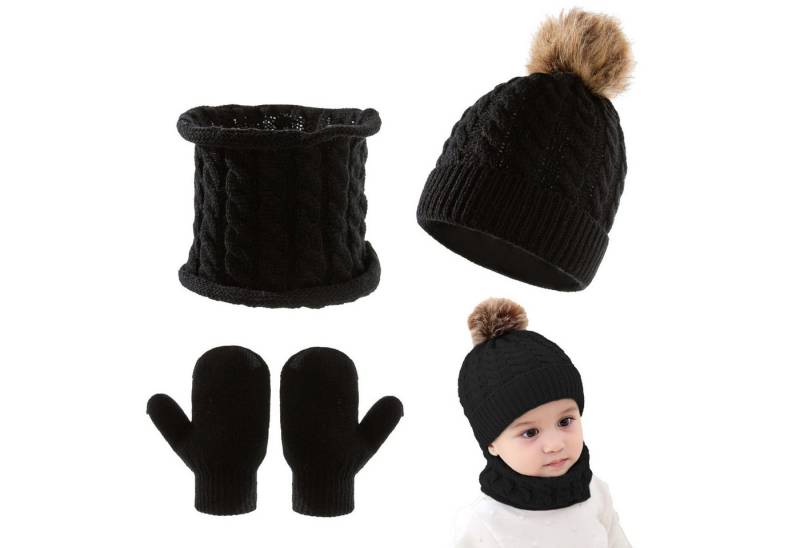 Coonoor Mütze & Schal Kinder-Wintermütze-Schal-Handschuh-Set, Winter-Wärme Mütze-Schal-Handschuh-Set Coonoor Mütze & Schal Kinder-Wintermütze-Schal-Handschuh-Set, Winter-Wärme Mütze-Schal-Handschuh-Set von Coonoor