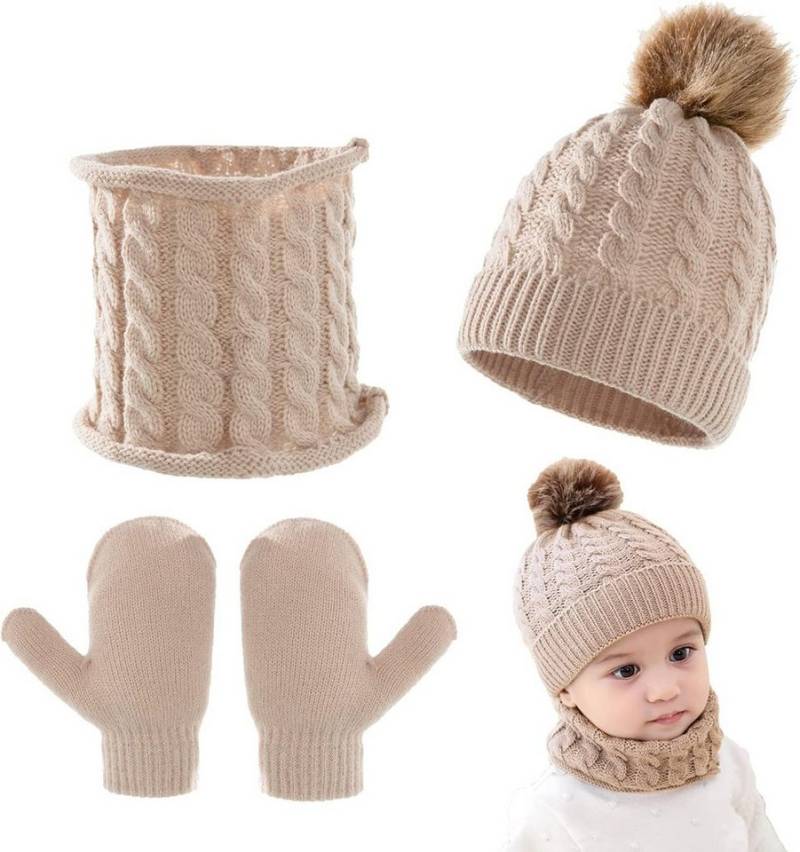 Coonoor Mütze & Schal Kinder-Wintermütze-Schal-Handschuh-Set, Winter-Wärme Mütze-Schal-Handschuh-Set Coonoor Mütze & Schal Kinder-Wintermütze-Schal-Handschuh-Set, Winter-Wärme Mütze-Schal-Handschuh-Set von Coonoor