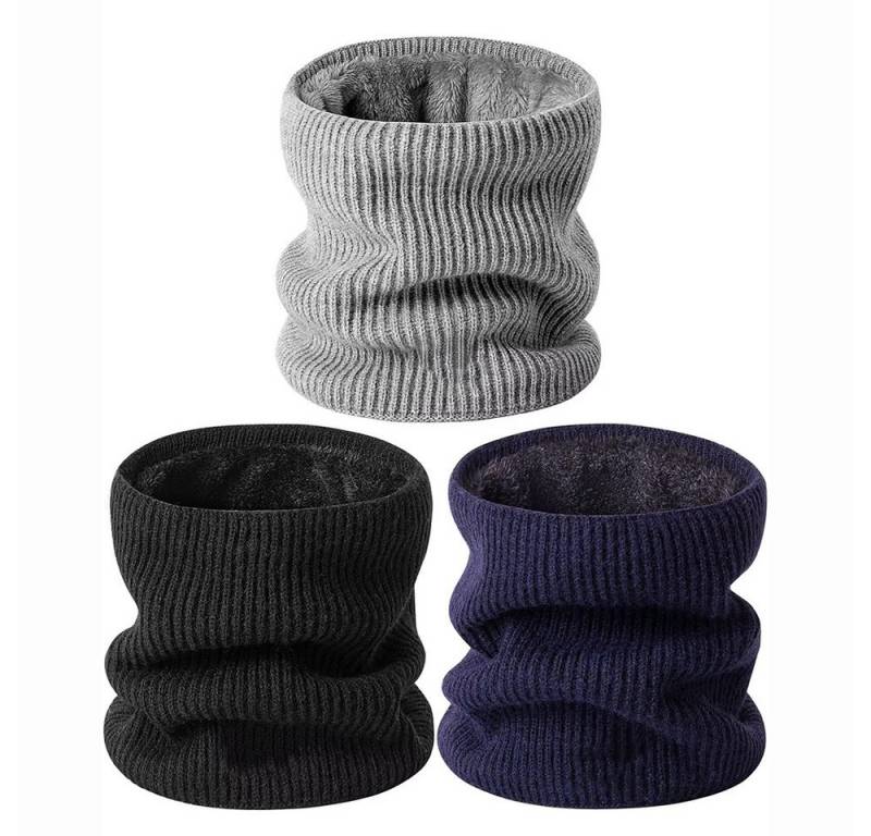 Coonoor Multifunktionstuch 3 Stück Winter Schal Herren Damen Halswärmer Schlauchschal, Thermal Dick Warm mit Fleece Gefüttert Kaltes Wetter von Coonoor