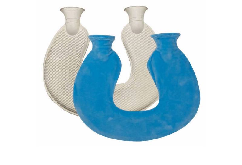 Coonoor Nacken-Wärmflasche Nackenwärmflasche mit Deckel, (U-förmige Nacken- und Schulterwärmflasche), weicher Strickbezug von Coonoor