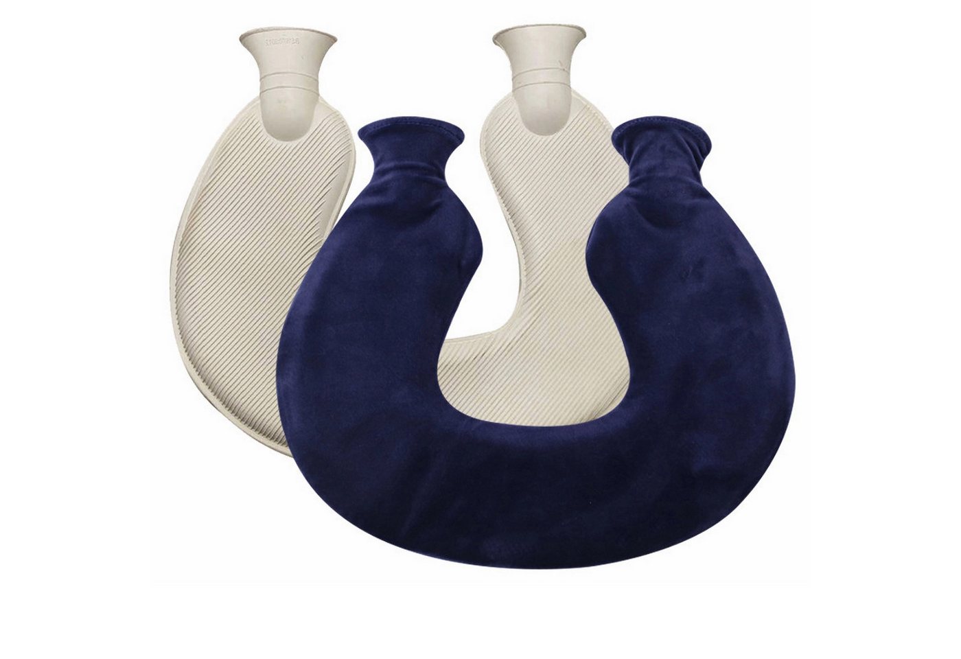 Coonoor Nacken-Wärmflasche Nackenwärmflasche mit Deckel, (U-förmige Nacken- und Schulterwärmflasche), weicher Strickbezug von Coonoor