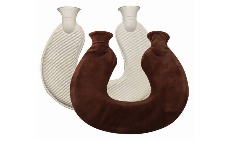 Coonoor Nacken-Wärmflasche Nackenwärmflasche mit Deckel, (U-förmige Nacken- und Schulterwärmflasche), weicher Strickbezug von Coonoor