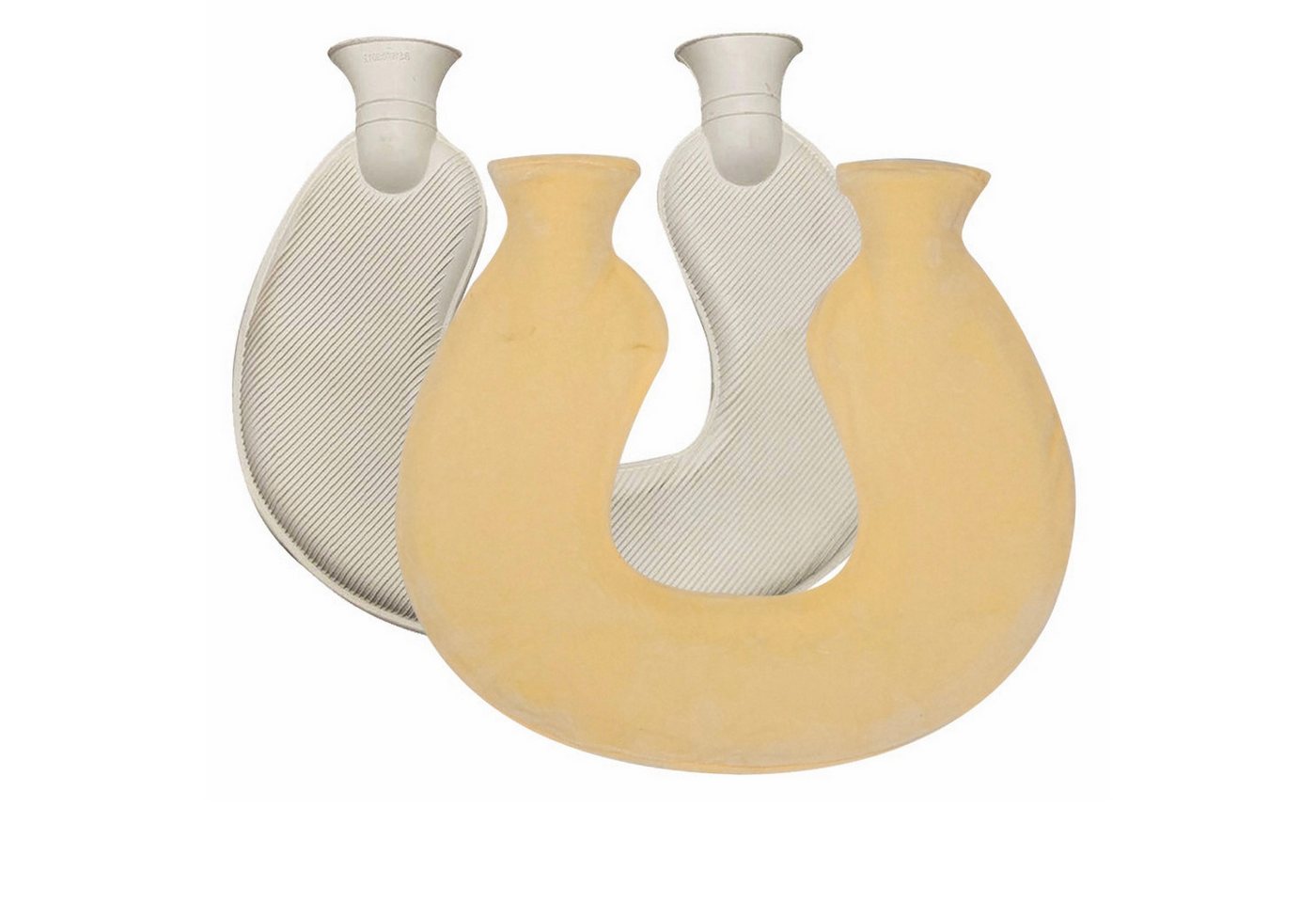 Coonoor Nacken-Wärmflasche Nackenwärmflasche mit Deckel, (U-förmige Nacken- und Schulterwärmflasche), weicher Strickbezug von Coonoor