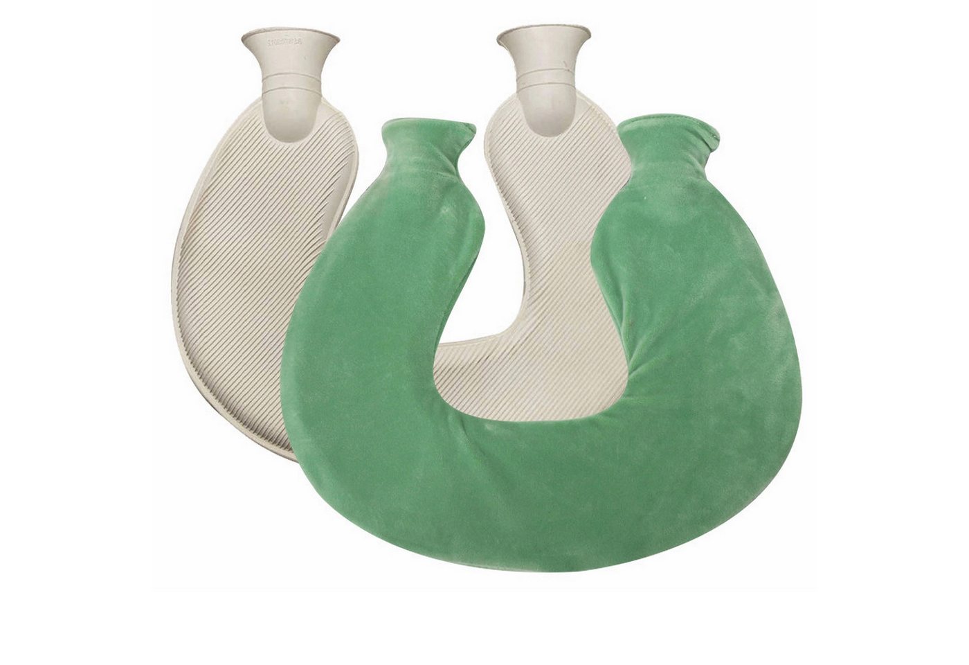 Coonoor Nacken-Wärmflasche Nackenwärmflasche mit Deckel, (U-förmige Nacken- und Schulterwärmflasche), weicher Strickbezug von Coonoor