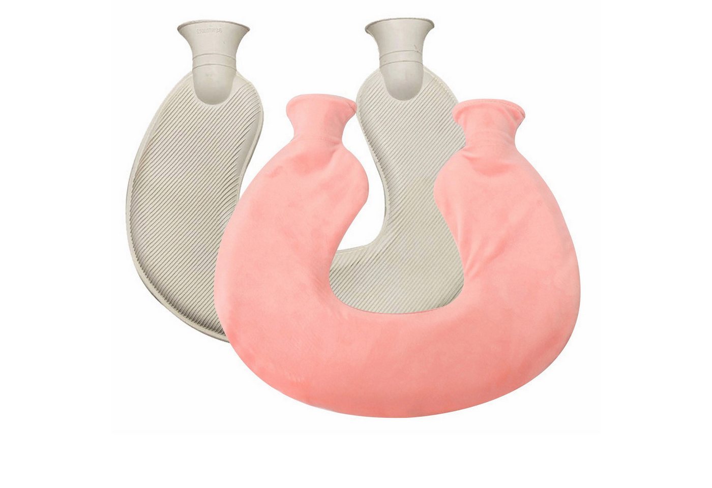 Coonoor Nacken-Wärmflasche Nackenwärmflasche mit Deckel, (U-förmige Nacken- und Schulterwärmflasche), weicher Strickbezug von Coonoor