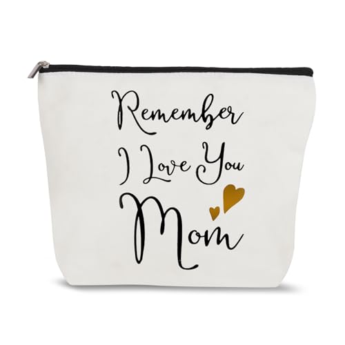 Coonoor Niedlich Kosmetiktasche Klein Waschtasche Kosmetiktasche - Schminktasche Damen Geschenk für Mutter, Schwester, Freunde Remember I Love You Mom von Coonoor