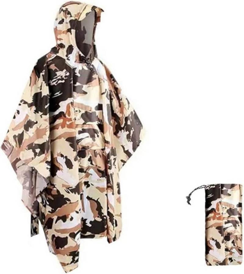 Coonoor Regenjacke Regencape mit Kapuze 3 in 1 Multifunktional Atmungsaktiv von Coonoor