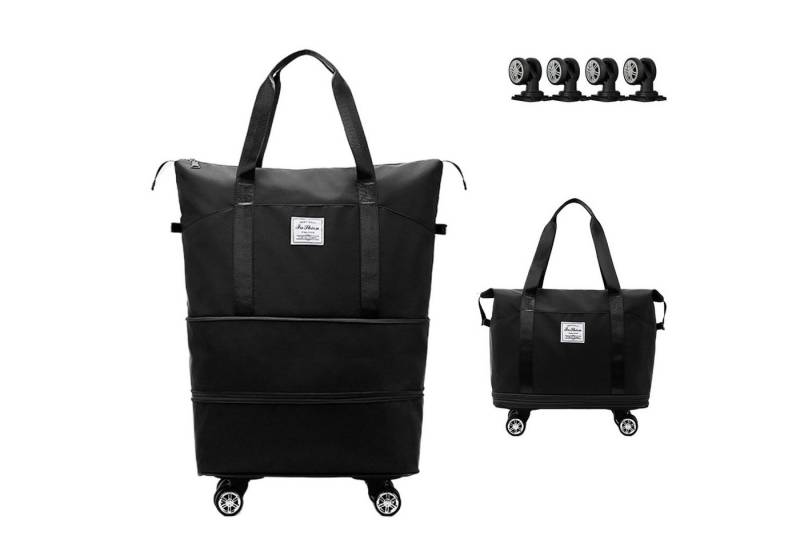 Coonoor Reisetasche Große Erweiterbare Reisetasche mit Rollen, faltbare Handgepäcktasche (1-tlg), mit abnehmbaren Rollen, ideal für Reisen, Sport, Camping von Coonoor