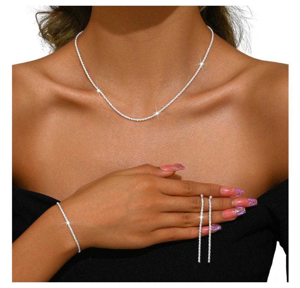 Coonoor Schmuckset Damenschmuck-Set, 3-teilig mit Ohrringen, Halskette und Armband von Coonoor