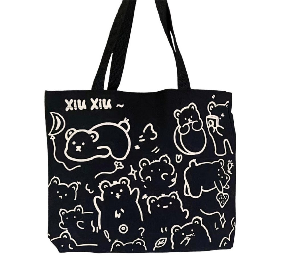 Coonoor Schultertasche Canvas Einkaufstasche,Tragetasche,Wiederverwendbare Strandtasche von Coonoor