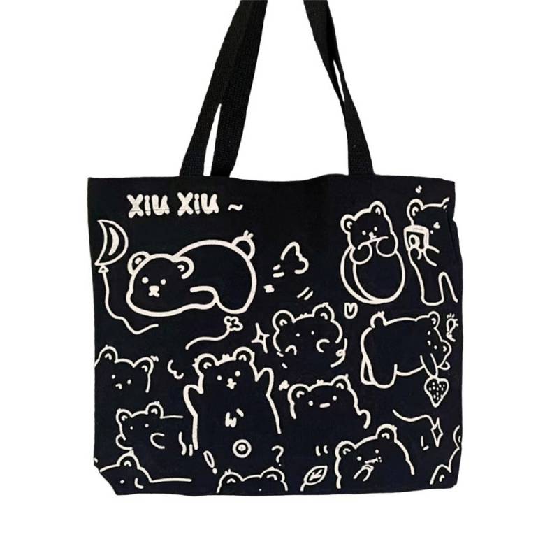 Coonoor Schultertasche Canvas Einkaufstasche,Tragetasche,Wiederverwendbare Strandtasche von Coonoor