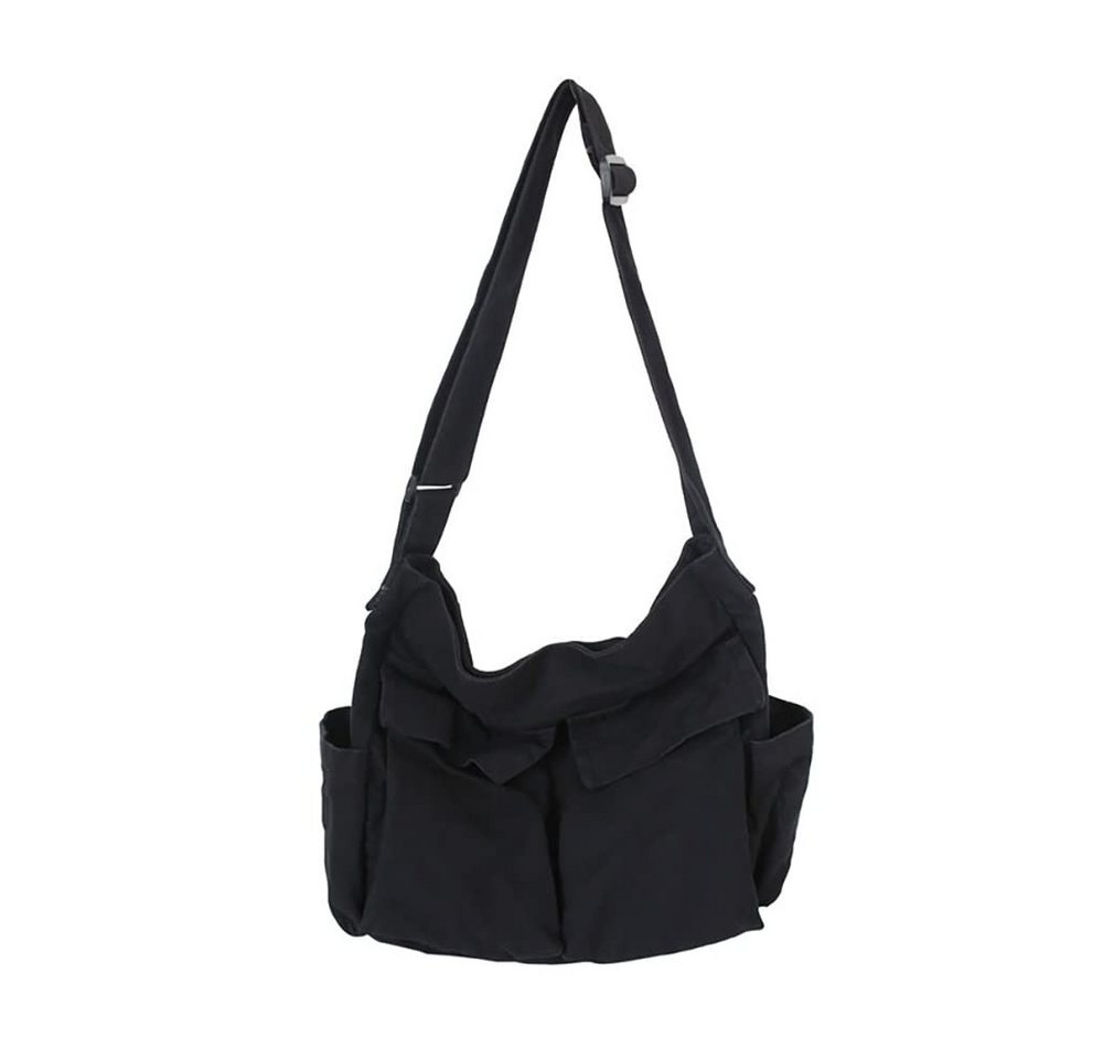 Coonoor Schultertasche Canvas Messenger Bag Umhängetasche Crossbody Schulter Tote Hobo Bag, für Frauen und Männer - Große Tasche mit mehreren Fächern von Coonoor