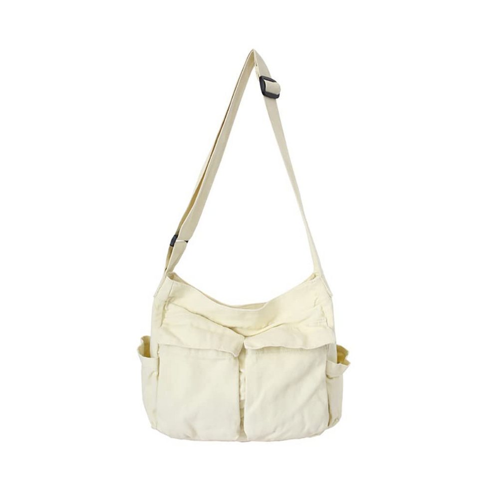 Coonoor Schultertasche Canvas Messenger Bag Umhängetasche Crossbody Schulter Tote Hobo Bag, für Frauen und Männer - Große Tasche mit mehreren Fächern von Coonoor