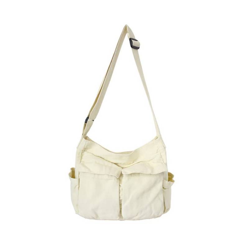 Coonoor Schultertasche Canvas Messenger Bag Umhängetasche Crossbody Schulter Tote Hobo Bag, für Frauen und Männer - Große Tasche mit mehreren Fächern von Coonoor