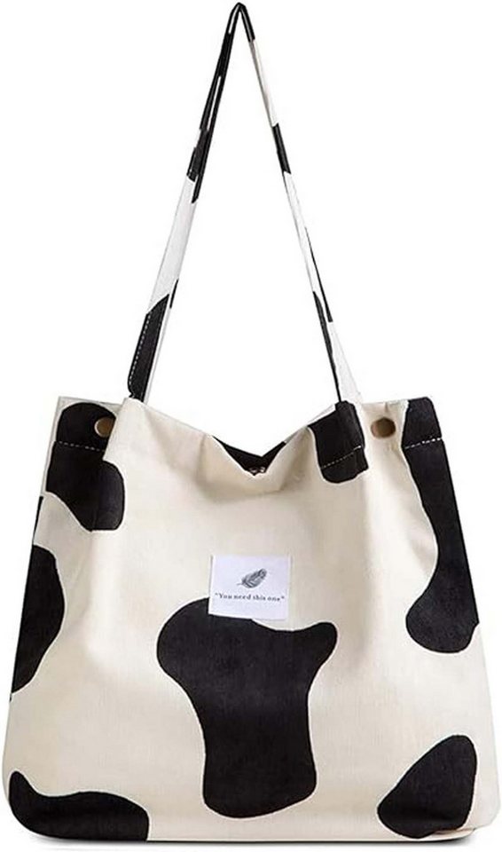 Coonoor Schultertasche Damen Grosse Kapazität Canvas Tasche Tote Handtasche von Coonoor