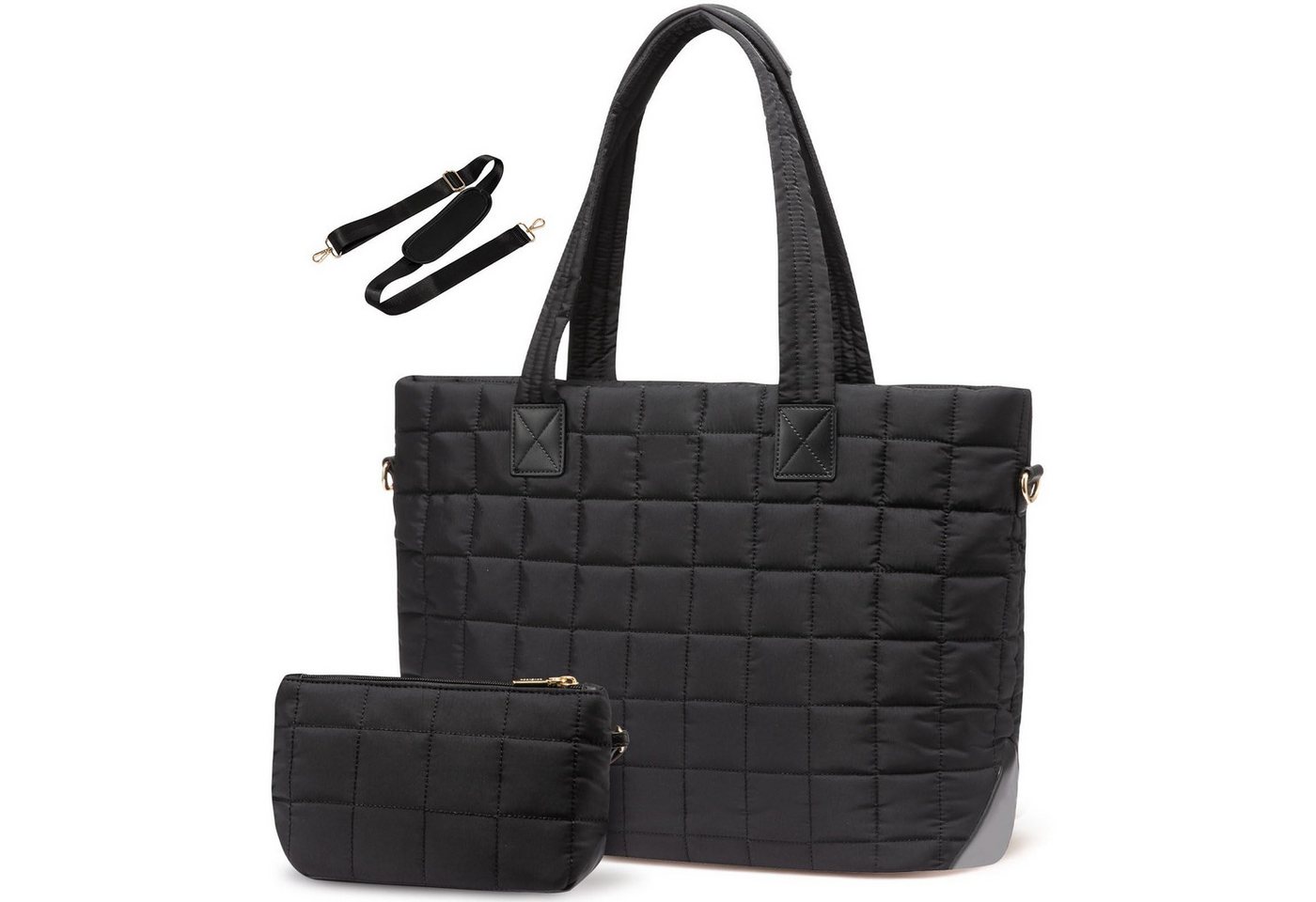 Coonoor Schultertasche Damen große Handtasche, Rauten-Design Schultertasche für Frauen, große Tote Tasche, Laptop Tasche von Coonoor