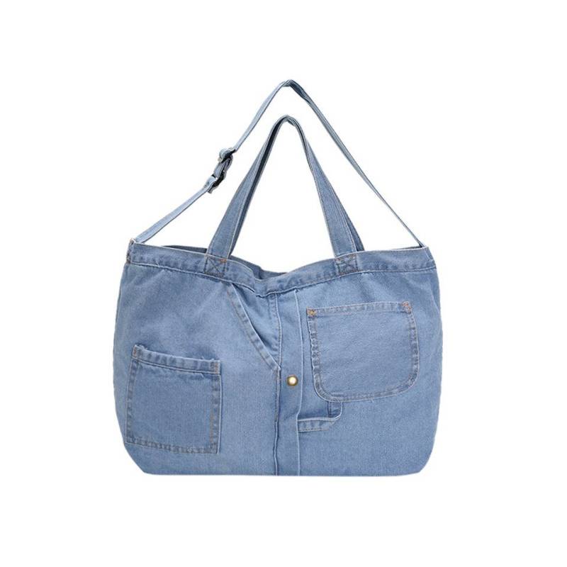 Coonoor Schultertasche Denim Umhängetasche Damen Handtasche, Casual Multifunktionale (1-tlg), Umhängetaschen Groß für Schule Shopper Lässige täglich von Coonoor