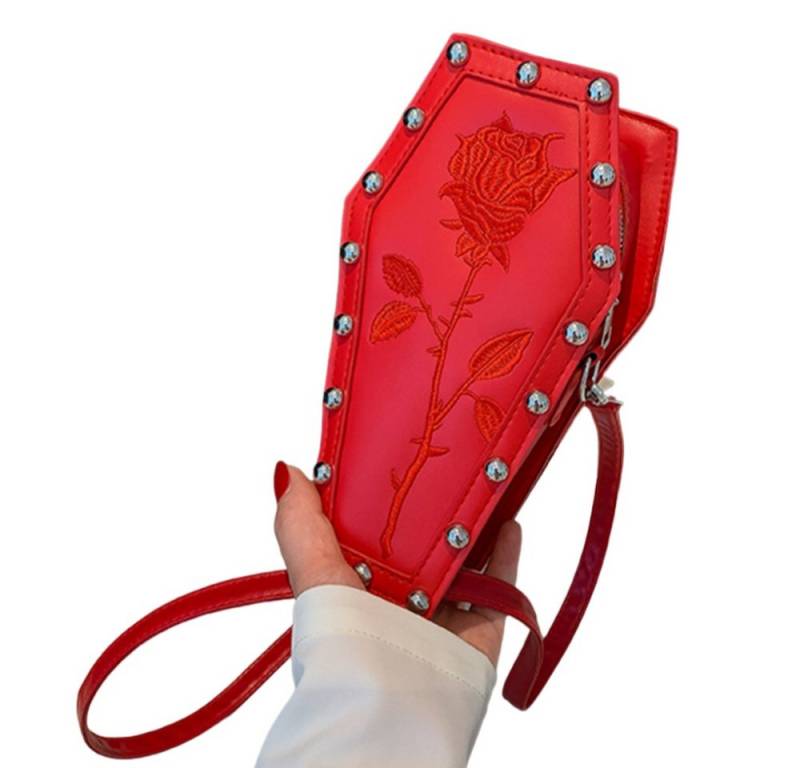 Coonoor Schultertasche Halloween Umhängetasche Gothic Tasche Gothic Handtasche Geldbörse von Coonoor