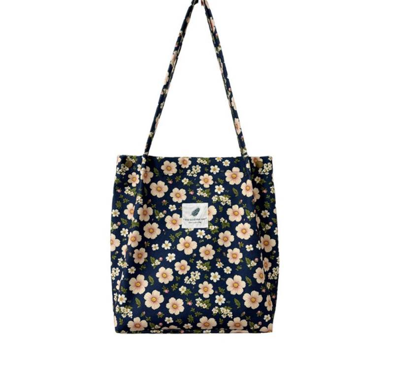 Coonoor Schultertasche Umhängetasche Damen Tote Bag Blümchenmuster Strandtasche von Coonoor