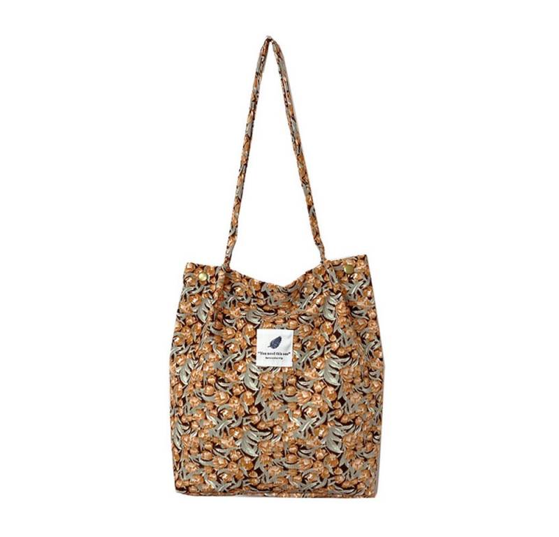 Coonoor Schultertasche Umhängetasche Damen Tote Bag Blümchenmuster Strandtasche von Coonoor