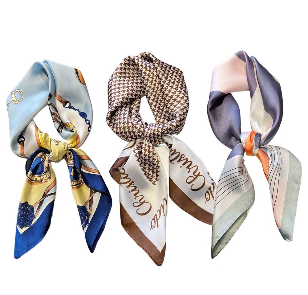 Coonoor Seidentuch Damen Seidentuch Seide Leicht Seidenschal Bandana Halstuch, Kopftuch Elegante Schal Tuch Geschenk für Frauen von Coonoor