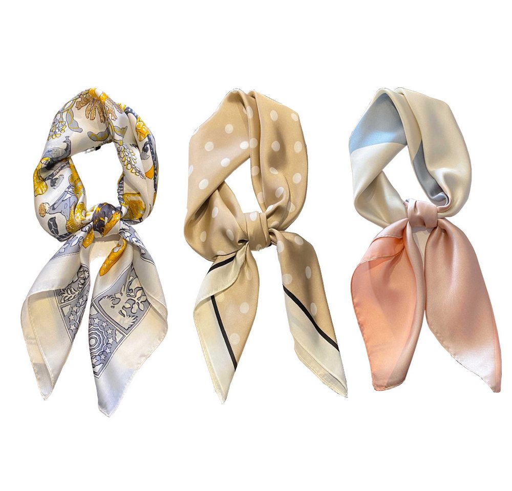 Coonoor Seidentuch Damen Seidentuch Seide Leicht Seidenschal Bandana Halstuch, Kopftuch Elegante Schal Tuch Geschenk für Frauen von Coonoor