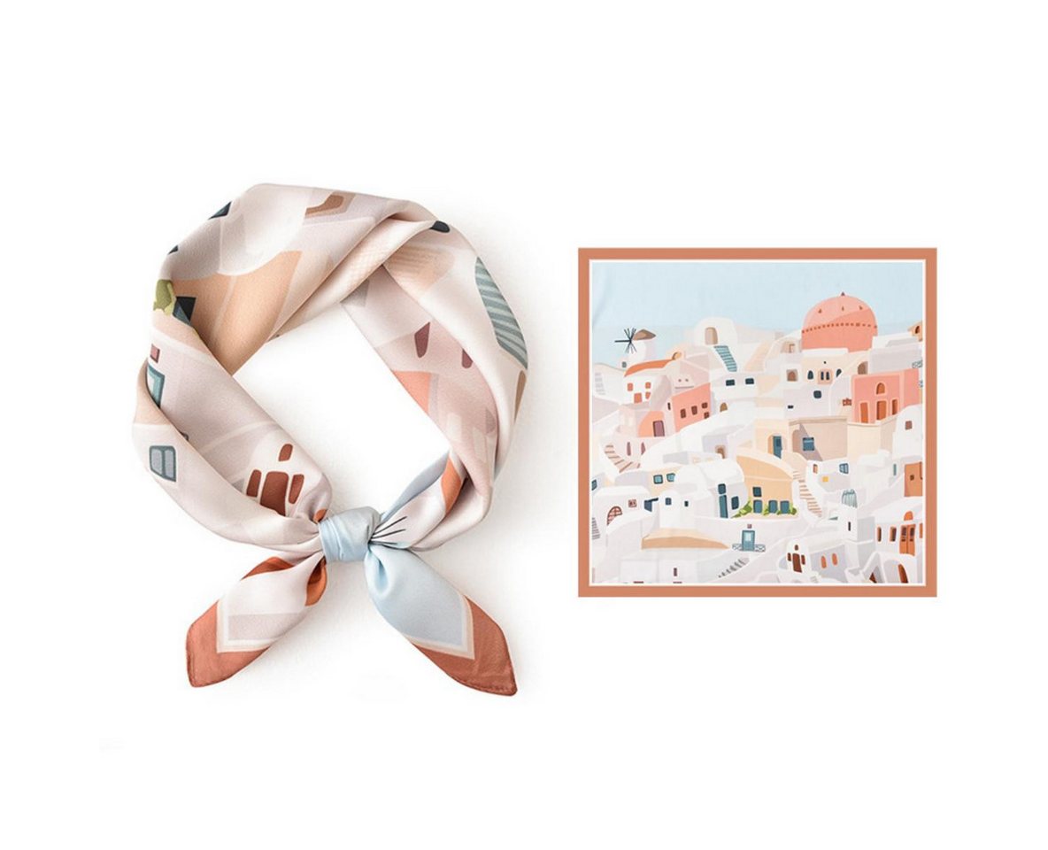 Coonoor Seidentuch Seidentuch Stirnband Quadratischer Haar-Bandanas-Schal für Damen von Coonoor