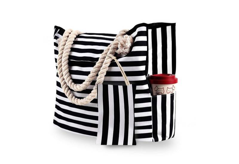 Coonoor Strandtasche Damen Extra Groß Schultertasche Shopper Einkaufstasche Wasserdicht von Coonoor