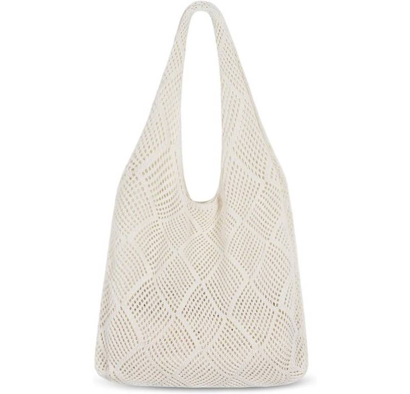 Coonoor Strandtasche Damen Häkeltasche,Umhängetasche Netz-Stricktasche,Schultertasche von Coonoor