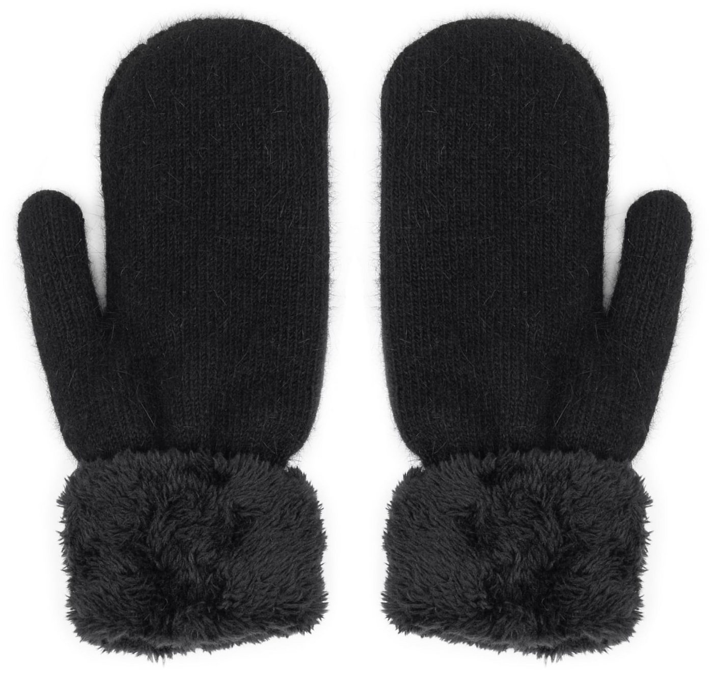 Coonoor Strickhandschuhe Fausthandschuhe Herren Damen, Fäustlinge Strick Handschuhe Warme Winterhandschuhe Fleece Skihandschuhe Männer Winter von Coonoor