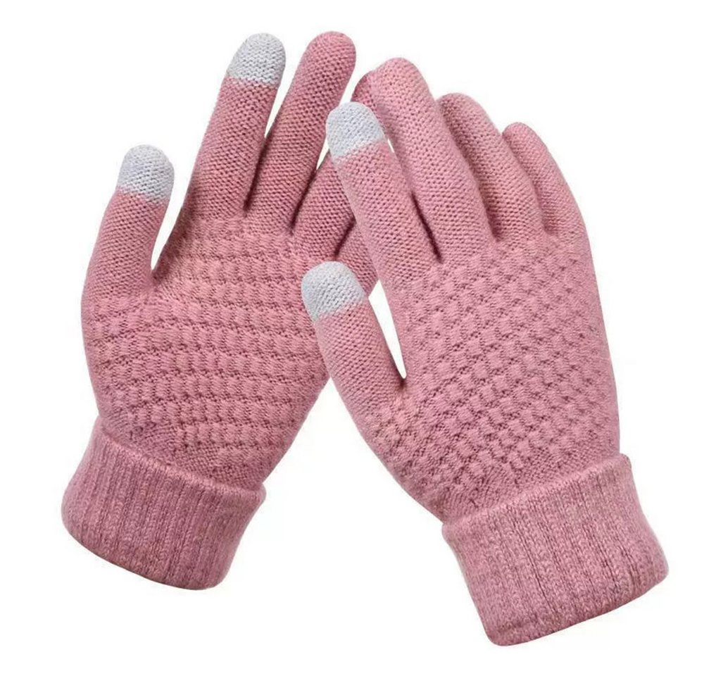 Coonoor Strickhandschuhe Herren Damen Winterhandschuhe Touchscreen Fleecehandschuhe (Flexible und Angenehm Weiche Elastisch Fingerhandschuhe) Geeignet für Winter Running und Outdoor Aktivitäten von Coonoor