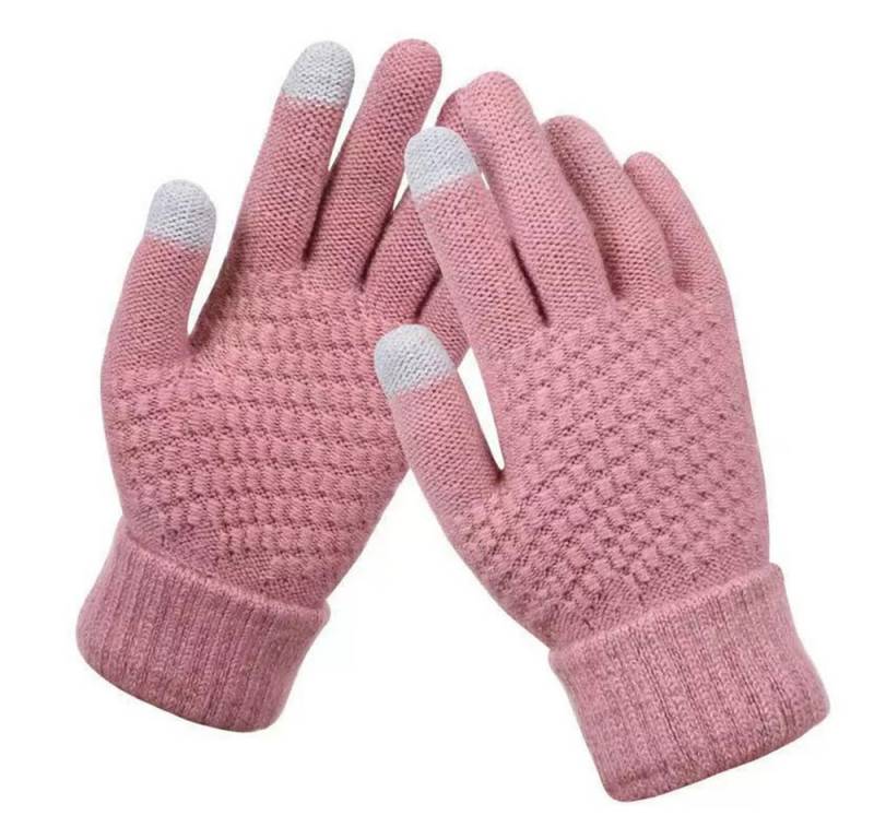 Coonoor Strickhandschuhe Herren Damen Winterhandschuhe Touchscreen Fleecehandschuhe (Flexible und Angenehm Weiche Elastisch Fingerhandschuhe) Geeignet für Winter Running und Outdoor Aktivitäten von Coonoor