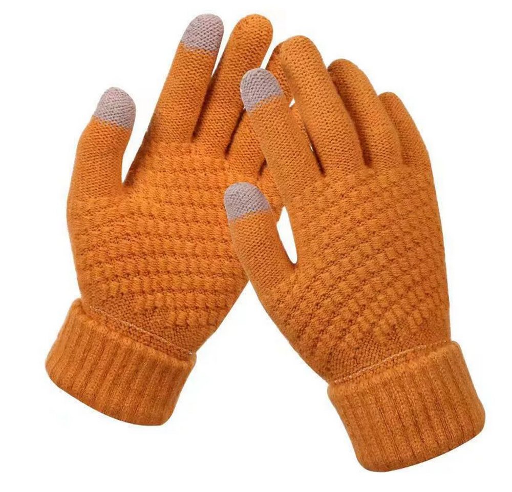 Coonoor Strickhandschuhe Herren Damen Winterhandschuhe Touchscreen Fleecehandschuhe (Flexible und Angenehm Weiche Elastisch Fingerhandschuhe) Geeignet für Winter Running und Outdoor Aktivitäten von Coonoor