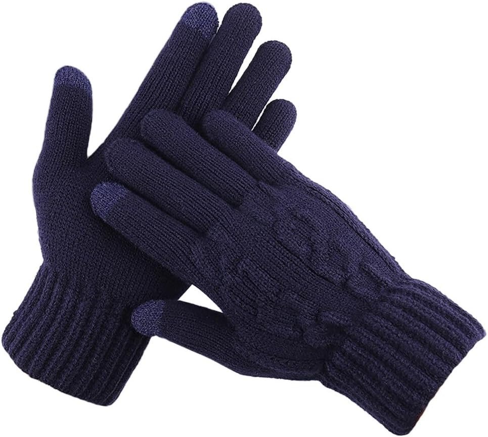 Coonoor Strickhandschuhe Touchscreen Warm Handschuhe, Weihnachten Warme Handschuhe Outdoor-warme Strickhandschuhe mit Fleece von Coonoor