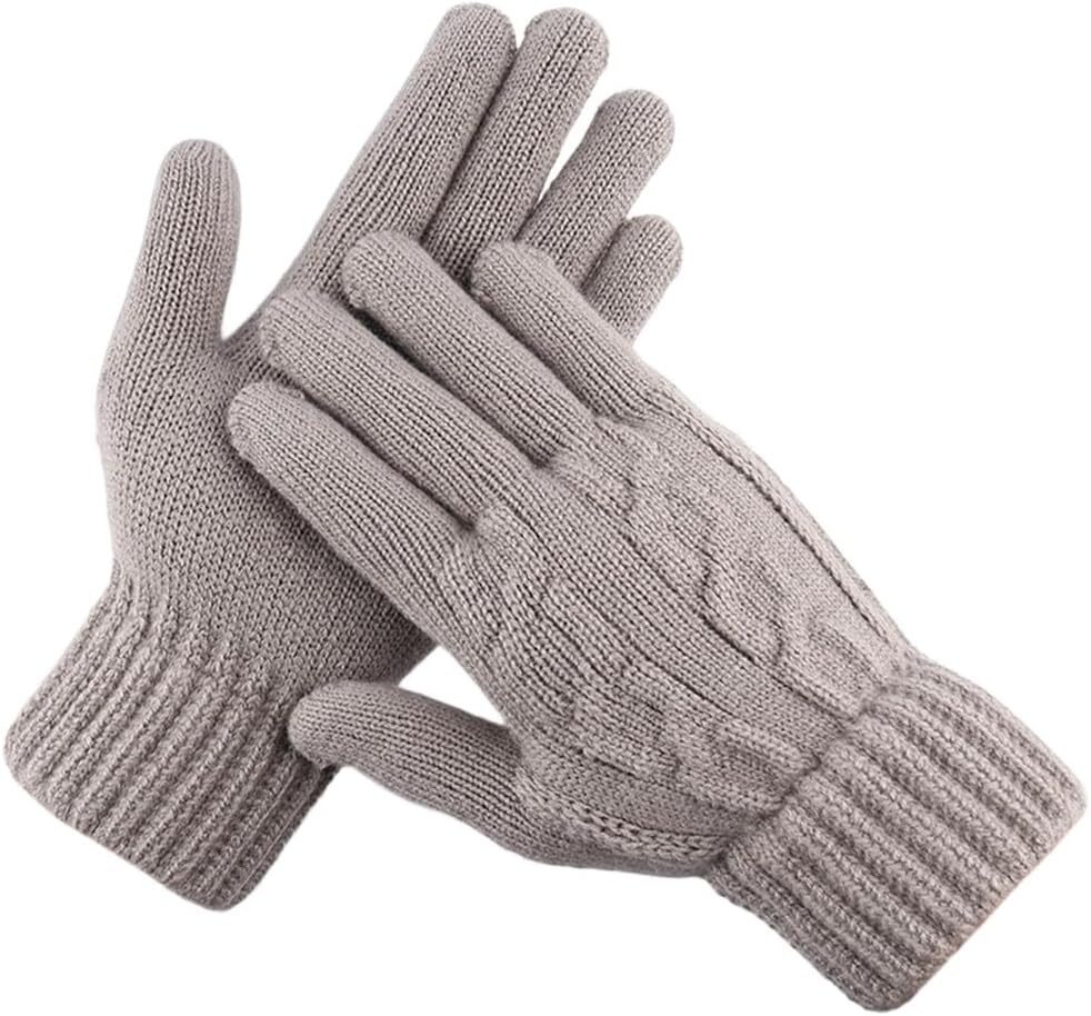 Coonoor Strickhandschuhe Touchscreen Warm Handschuhe, Weihnachten Warme Handschuhe Outdoor-warme Strickhandschuhe mit Fleece von Coonoor