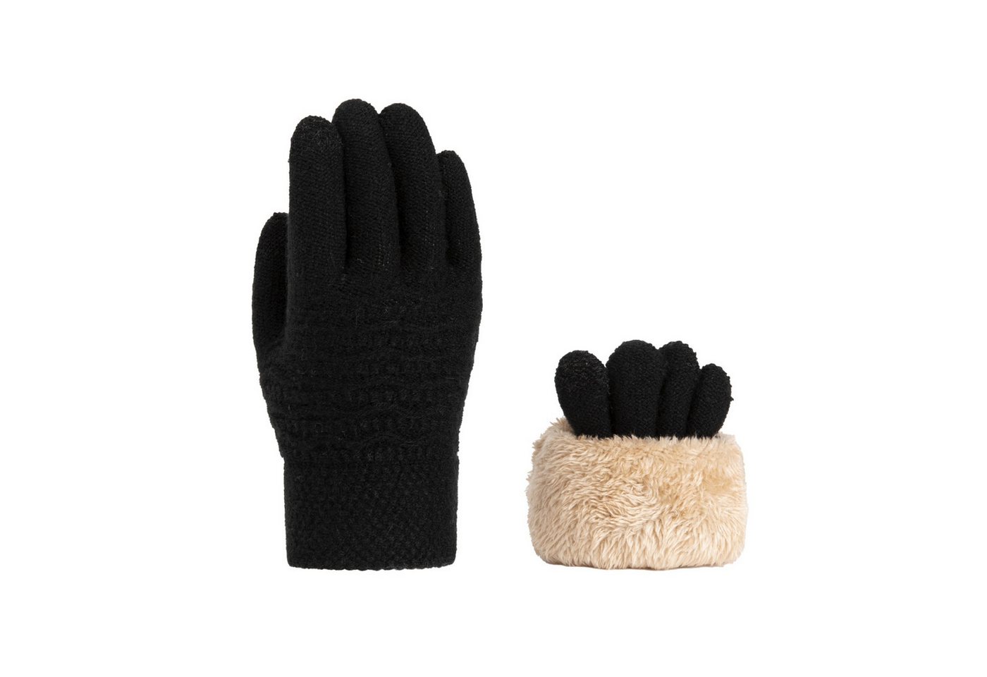 Coonoor Strickhandschuhe Wärmende Strickhandschuhe mit Fleece, Touchscreen-Handschuhe für den Winter von Coonoor
