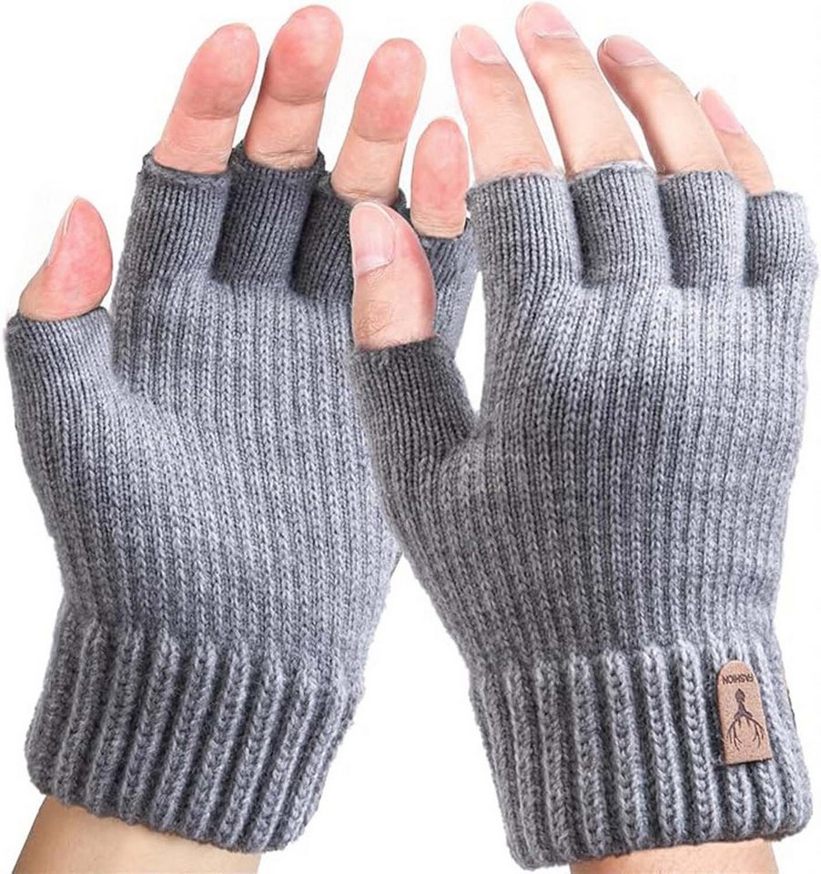 Coonoor Strickhandschuhe Winter-Fingerlose Strickhandschuhe, Thermo-Fingerhandschuhe von Coonoor